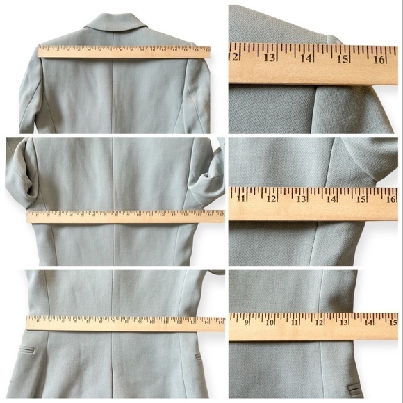 Theory Camogie Power Jacket, Double Breasted Blazer In Oregano, Size 00 - Picture 13 of 14